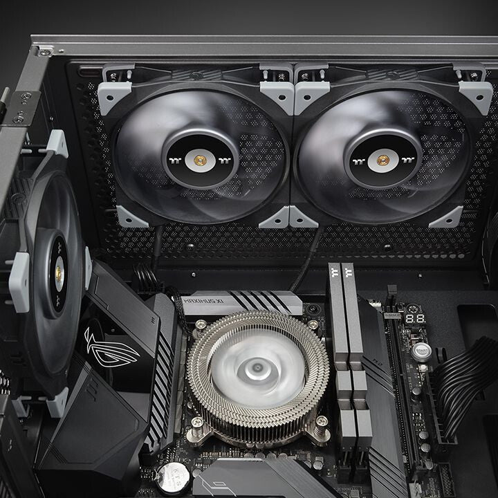 Thermaltake TOUGHFAN 12 Computer case Fan 12 cm Black, Grey 1 pc(s)