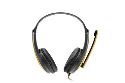 Canyon CNS-CHSC1BY headphones/headset Wired Head-band Gaming Black, Yellow
