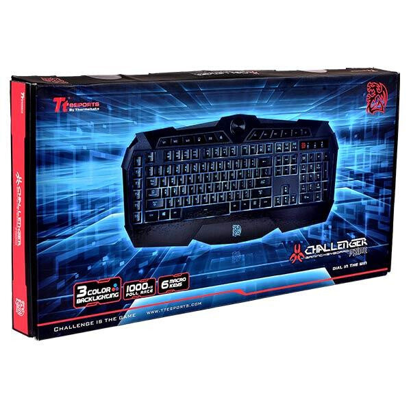 Thermaltake CHALLENGER Prime keyboard Gaming USB QWERTY English Black