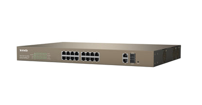 Tenda TEF1218P-16-250W network switch Managed L2 Fast Ethernet (10/100) Power over Ethernet (PoE) Grey