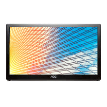 AOC E1659FWU portable TV/monitor Black 39.6 cm (15.6") 1366 x 768 pixels