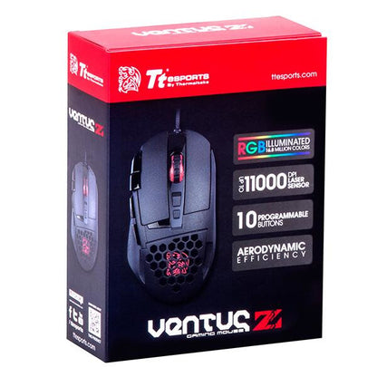 Thermaltake VENTUS Z mouse Gaming Right-hand USB Type-A Laser 11000 DPI