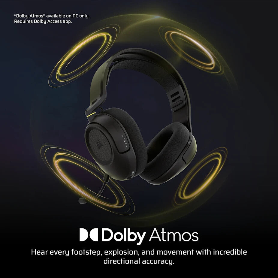 Corsair HS35 v3 Headset Wireless Head-band Gaming Bluetooth Black
