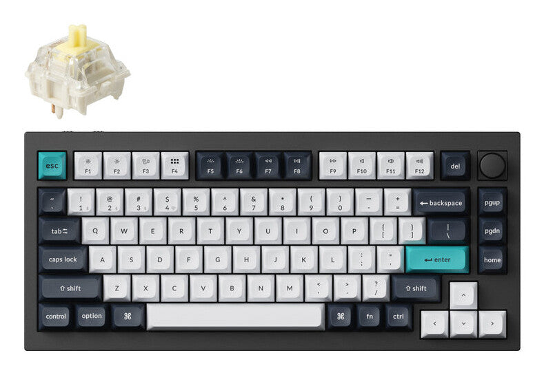 Keychron Q1 Max keyboard Gaming USB + RF Wireless + Bluetooth QWERTY Black, Cyan, Dark Blue, White