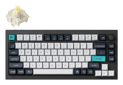 Keychron Q1 Max keyboard Gaming USB + RF Wireless + Bluetooth QWERTY Black, Cyan, Dark Blue, White