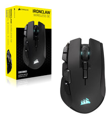 Corsair IRONCLAW WIRELESS SE mouse Gaming Right-hand RF Wireless + Bluetooth + USB Type-C Optical 26000 DPI