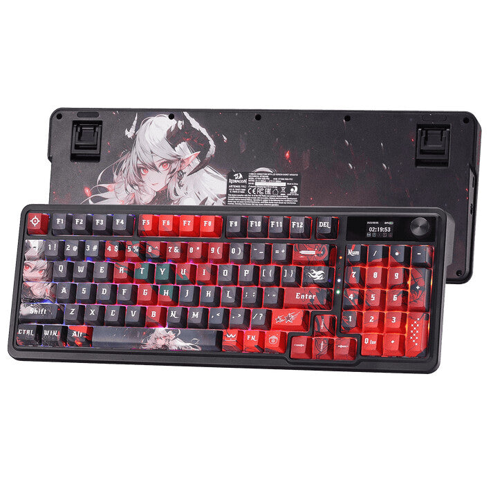 REDRAGON ARTEMIS K719 PRO Anime keyboard Gaming USB + Bluetooth QWERTY US English Black, Red, Grey