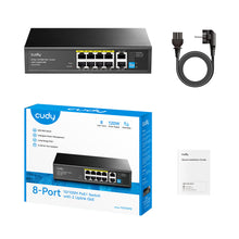 Cudy FS1010PG network switch Fast Ethernet (10/100) Power over Ethernet (PoE) Black