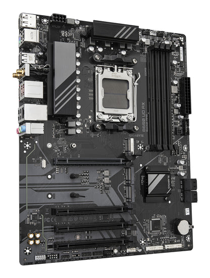 GIGABYTE B650 UD AX Motherboard - AMD Ryzen 9000 Series CPUs, 6+2+2 Phases VRM, up to 7600MHz DDR5 (OC), 1xPCIe 5.0 + 2xPCIe 4.0 M.2, GbE LAN, WIFI 6, USB 3.2 Gen 2