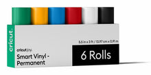 Cricut 2012066 self-adhesive vinyl Permanent White, Black, Red, Blue, Yellow, Green Matte