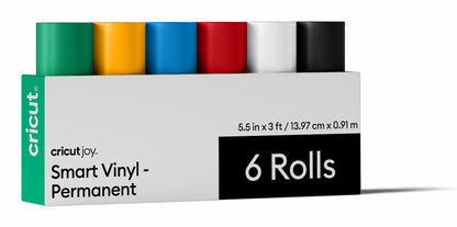 Cricut 2012066 self-adhesive vinyl Permanent White, Black, Red, Blue, Yellow, Green Matte