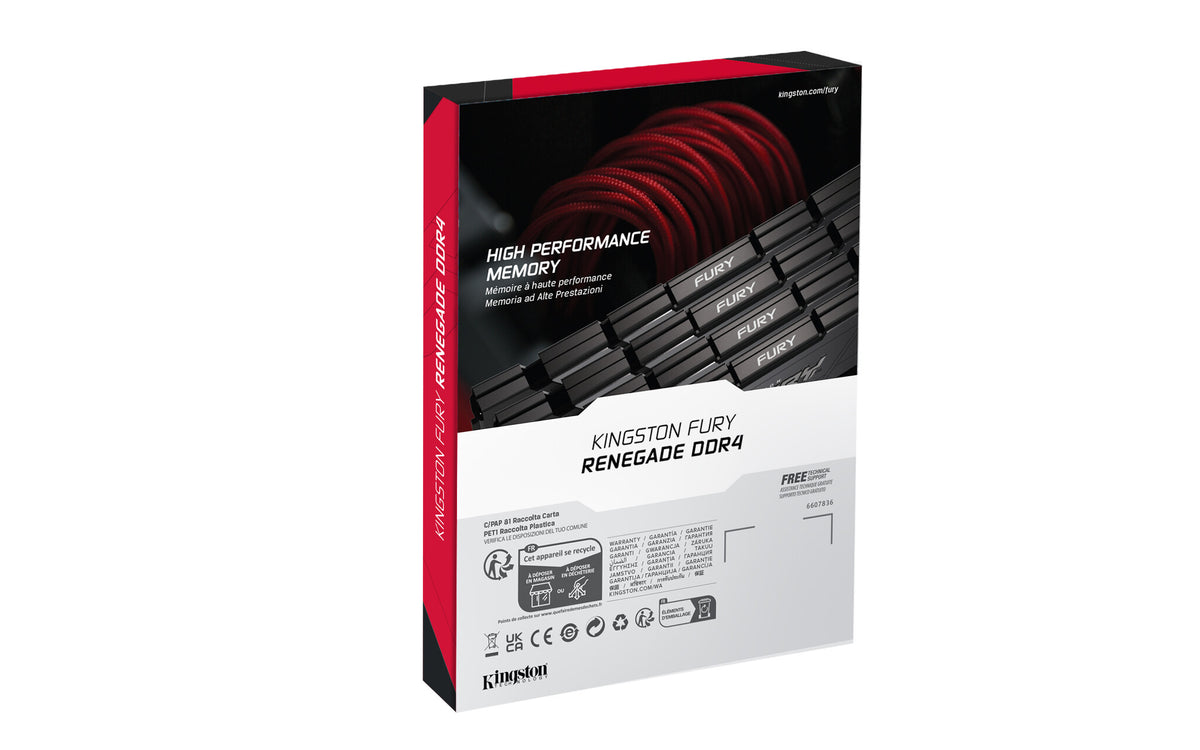 Kingston Technology FURY 8GB 4000MT/s DDR4 CL19 DIMM Renegade Black