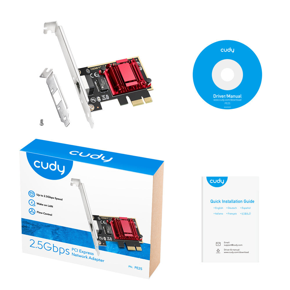 Cudy PE25 network card Internal Ethernet