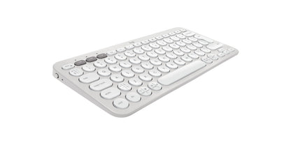 Logitech 920-012240 keyboard Mouse included Universal RF Wireless + Bluetooth QWERTY US International White