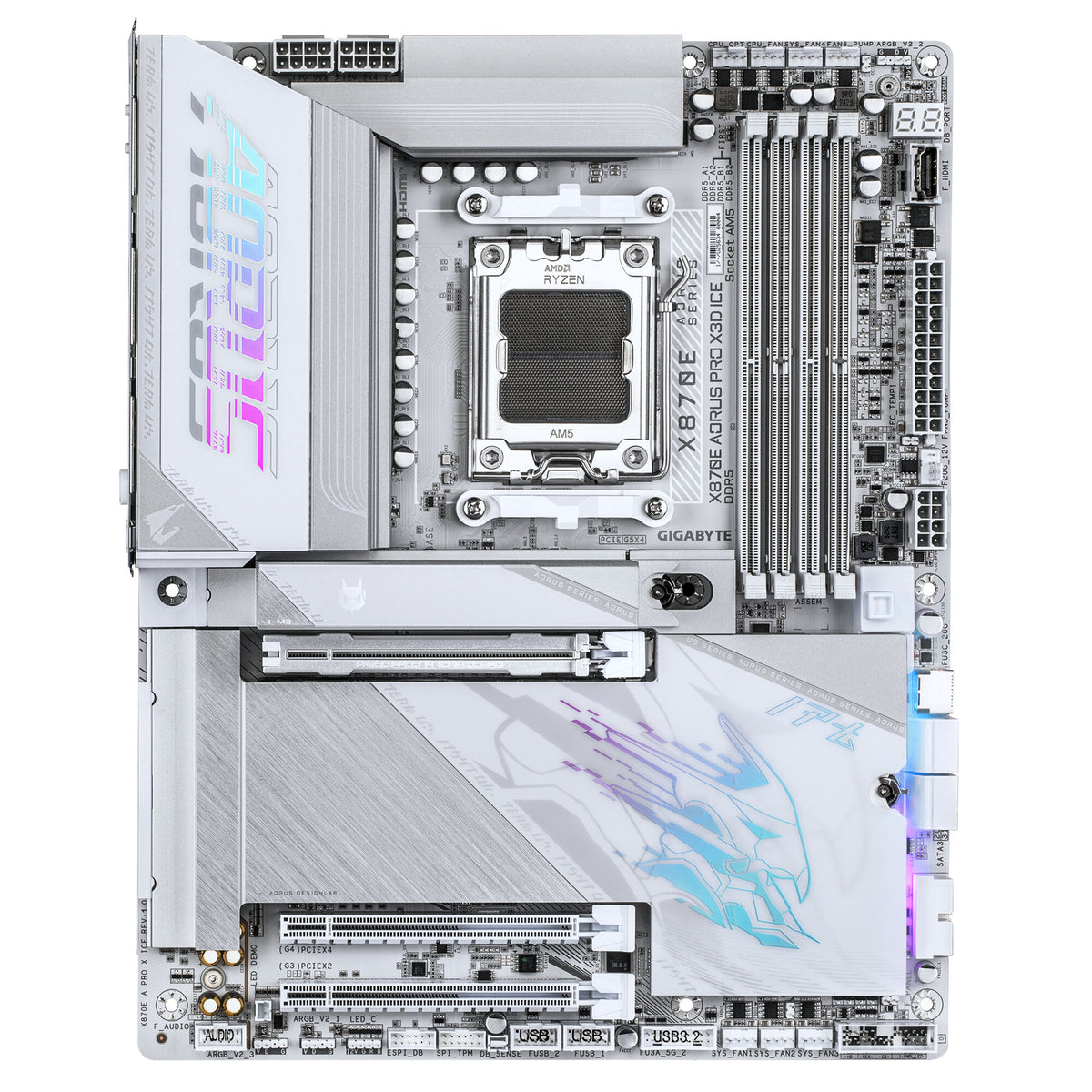 GIGABYTE X870E AORUS PRO X3D ICE Motherboard