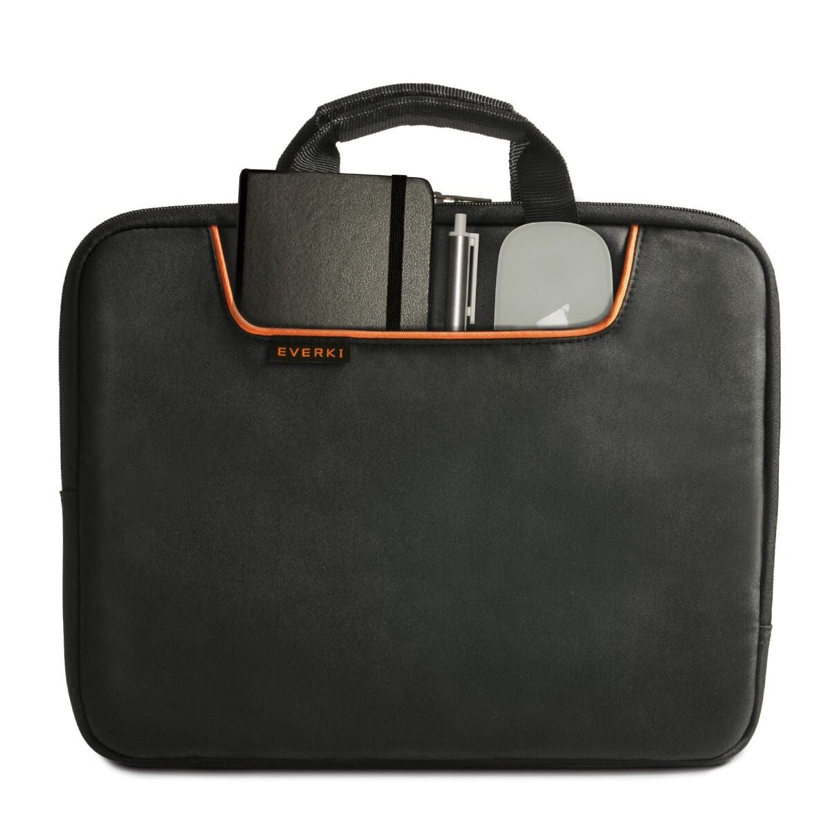 Everki EKF808S13B laptop case 33.8 cm (13.3") Sleeve case Black, Orange