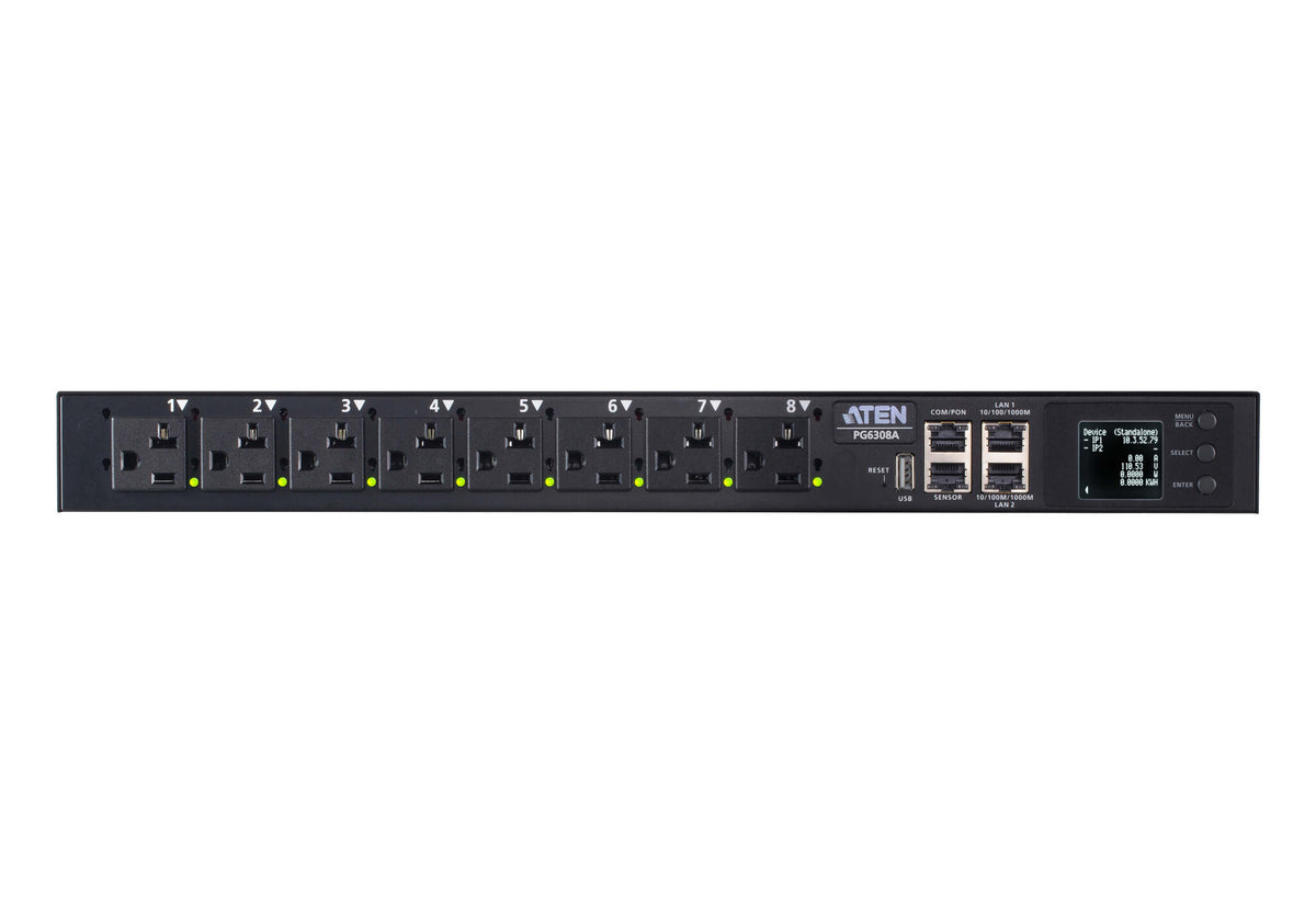 ATEN 32A 8-Outlet 1U Met & Switch eco