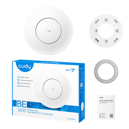Cudy AP3600 wireless access point 2882 Mbit/s White Power over Ethernet (PoE)