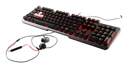 MSI Vigor GK60 CR keyboard Gaming USB QWERTY US English Black