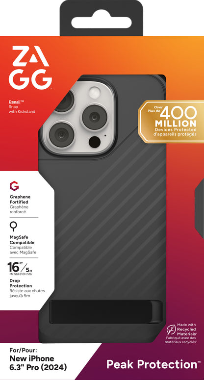 ZAGG Cases Denali Snap KS Apple iPhone 16 Pro Black