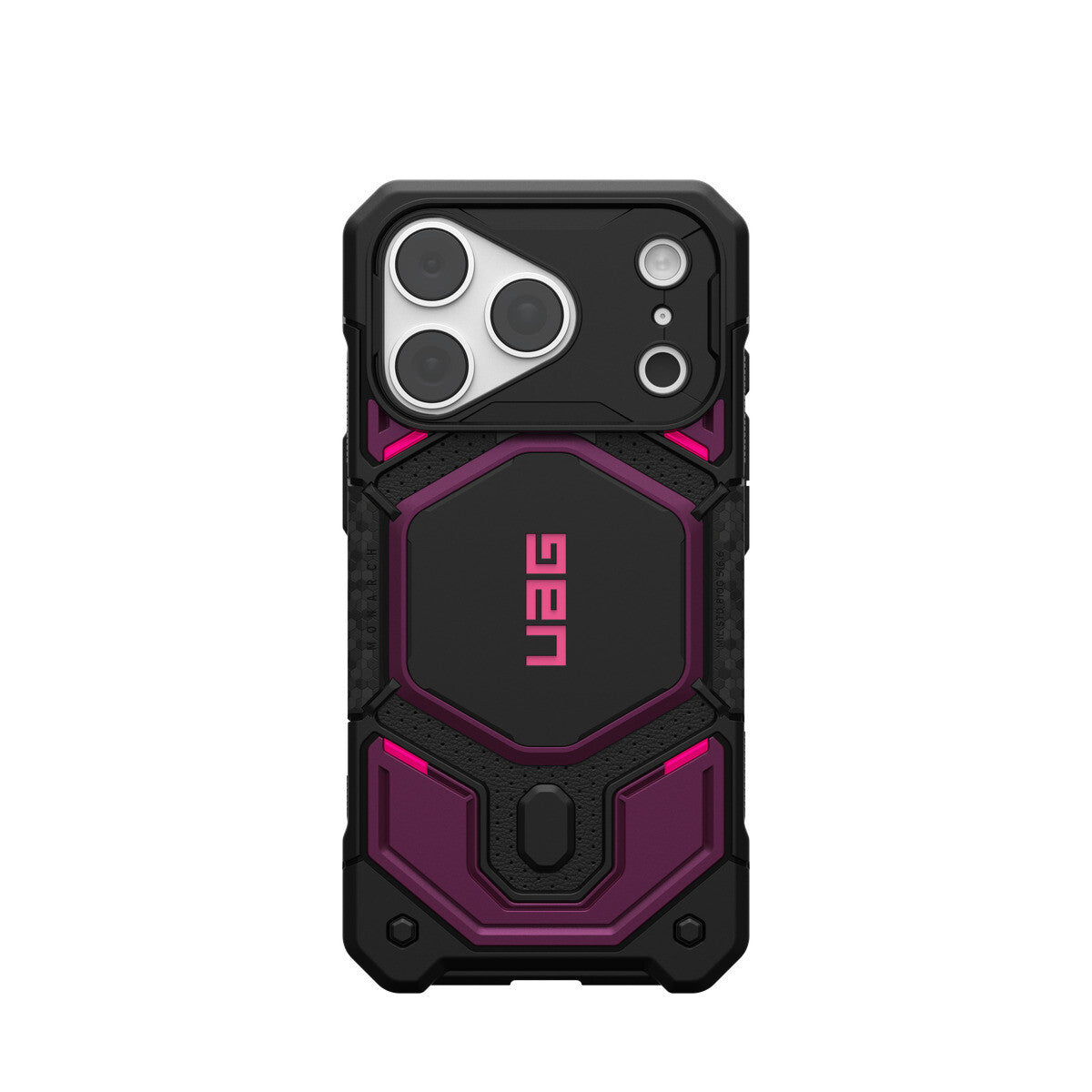 Urban Armor Gear Monarch Pro mobile phone case 16 cm (6.3") Cover Black, Purple