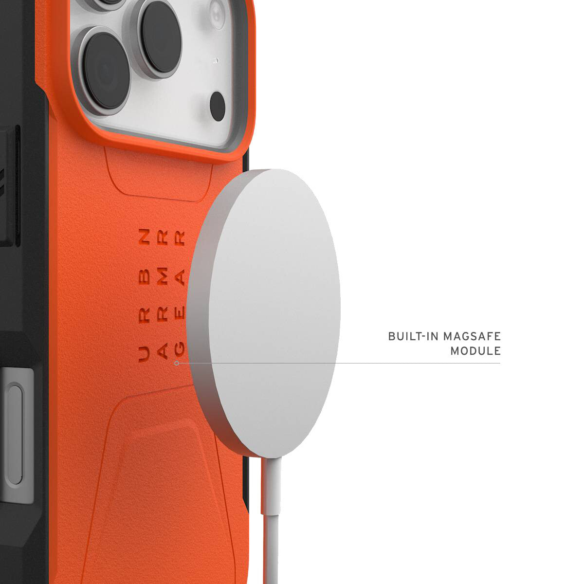 Urban Armor Gear Civilian mobile phone case 16 cm (6.3") Cover Orange