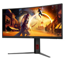 AOC G4 34" VA UWQHD 200Hz computer monitor 86.4 cm (34") 3440 x 1440 pixels UltraWide Quad HD LCD Black, Red