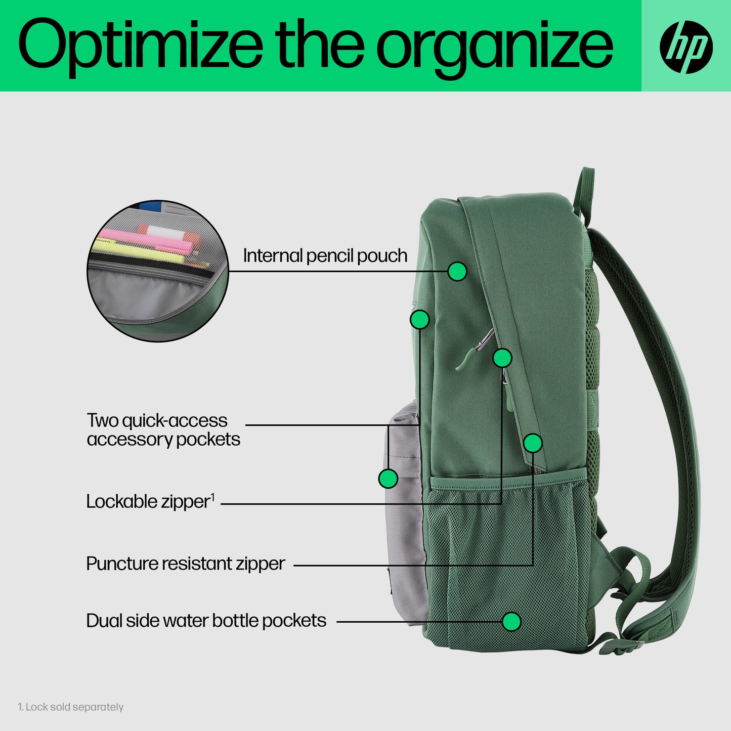 HP Campus Lavender Backpack