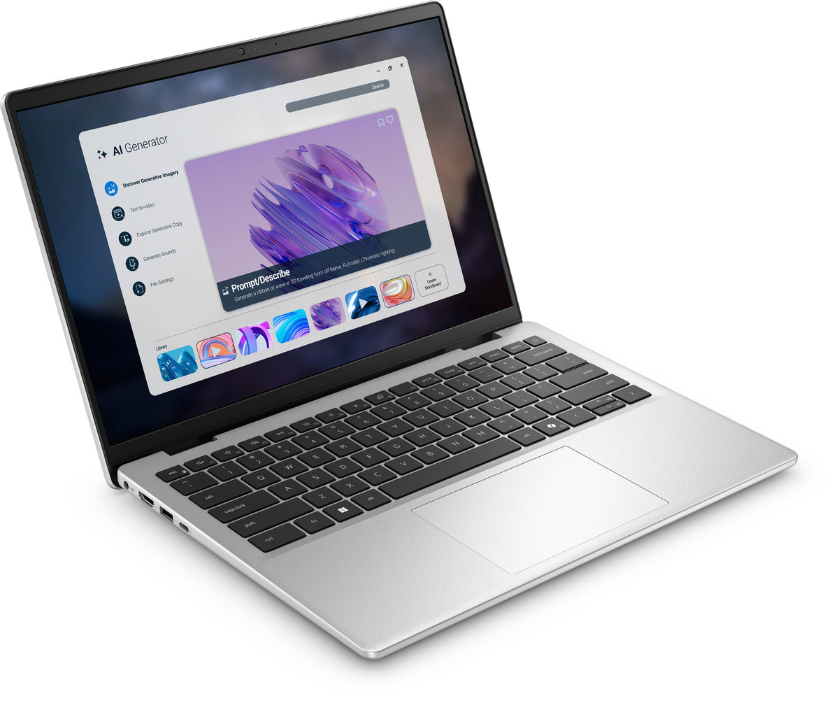 DELL Pro 14 Essential PV14255 Copilot+ PC AMD Ryzen™ AI 7 350 Laptop 35.6 cm (14") Full HD+ 16 GB DDR5-SDRAM 1 TB SSD Wi-Fi 6E (802.11ax) Windows 11 Home English Silver
