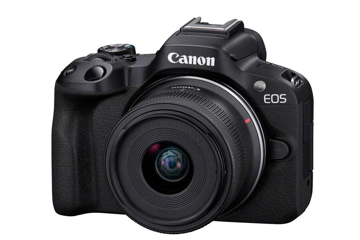 Canon EOS R50, Black + RF-S 18-45mm F4.5-6.3 IS STM Kit