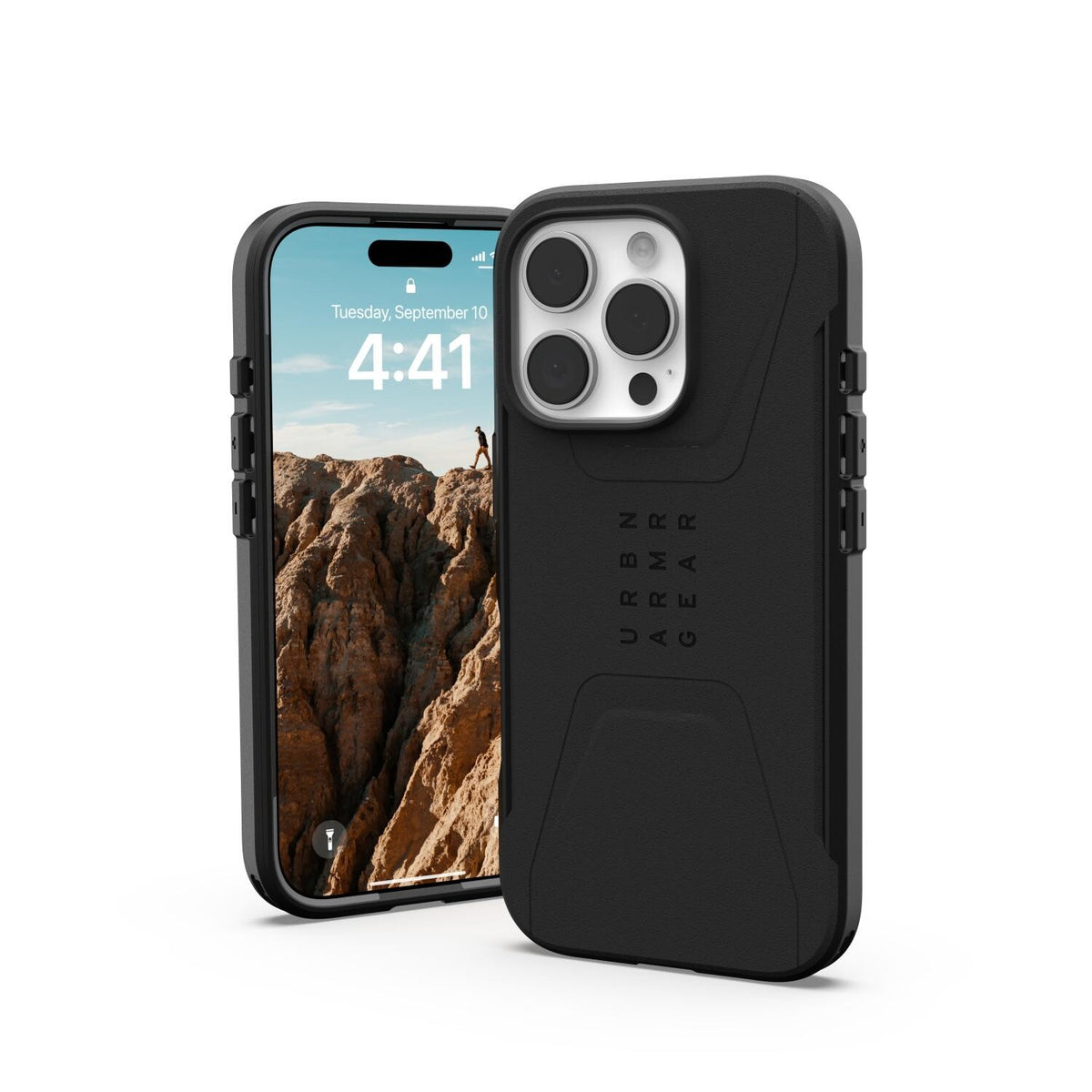 Urban Armor Gear UAG Civilian Magnet Case - Apple iPhone 16 Pro - Black