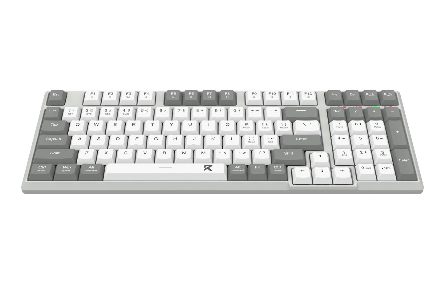 REDRAGON BK-7111 keyboard RF Wireless + Bluetooth Grey, White