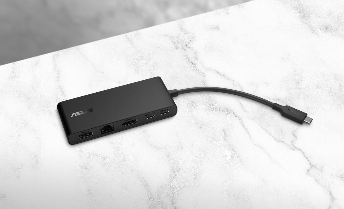 ASUS Dual 4K USB-C Dock DC201 Wired USB 3.2 Gen 2 (3.1 Gen 2) Type-C Black