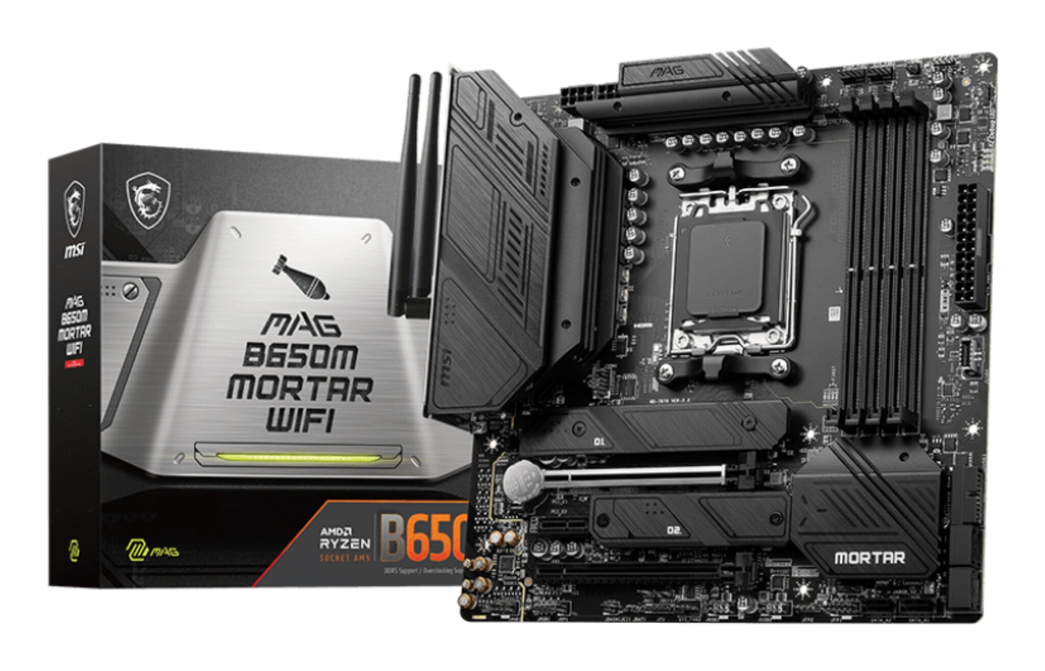 MSI MAG B650M MORTAR WIFI motherboard AMD B650 Socket AM5 micro ATX