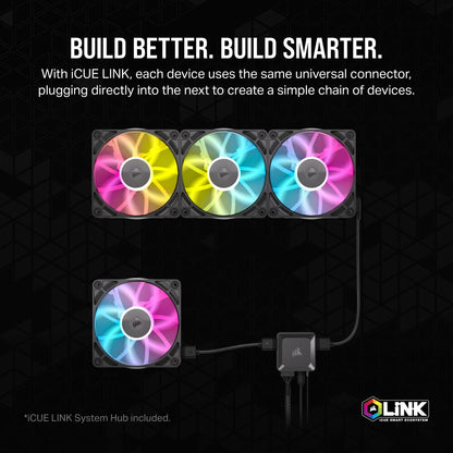 Corsair iCUE LINK RX140 RGB Computer case Fan 14 cm Black 2 pc(s)
