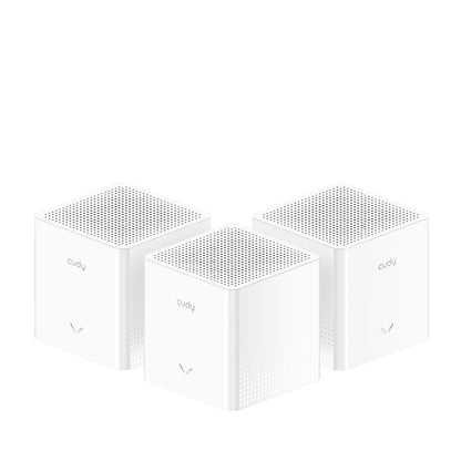 Cudy M1200 3-PACK mesh wi-fi system Dual-band (2.4 GHz / 5 GHz) Wi-Fi 5 (802.11ac) White 1 Internal