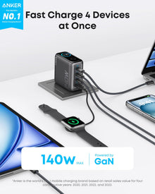 Anker B2697GZ1 mobile device charger Universal Grey AC Fast charging Indoor