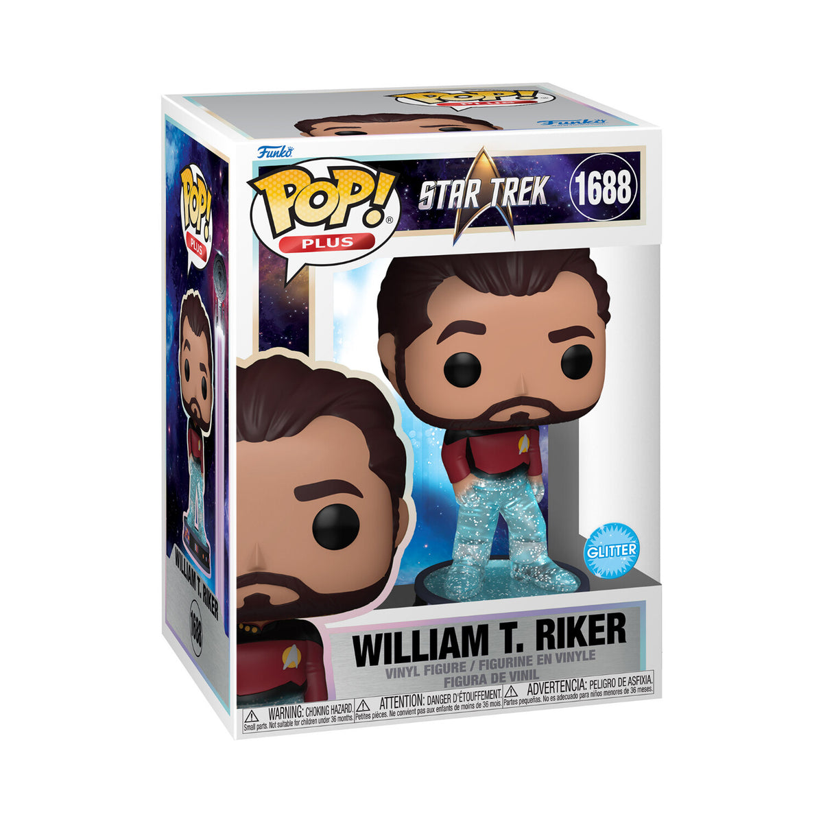 Funko Pop! Plus: Star Trek - William T. Riker (Glitter)