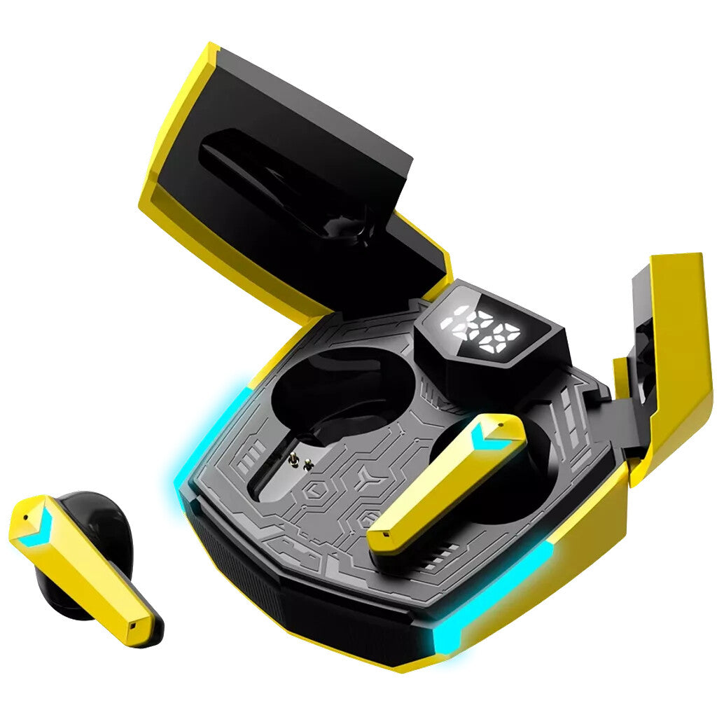 Canyon GTWS-2 Headset Wireless Ear-hook Gaming USB Type-C Bluetooth Charging stand Yellow