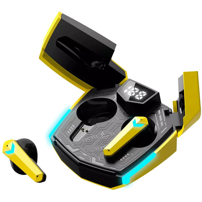 Canyon GTWS-2 Headset Wireless Ear-hook Gaming USB Type-C Bluetooth Charging stand Yellow
