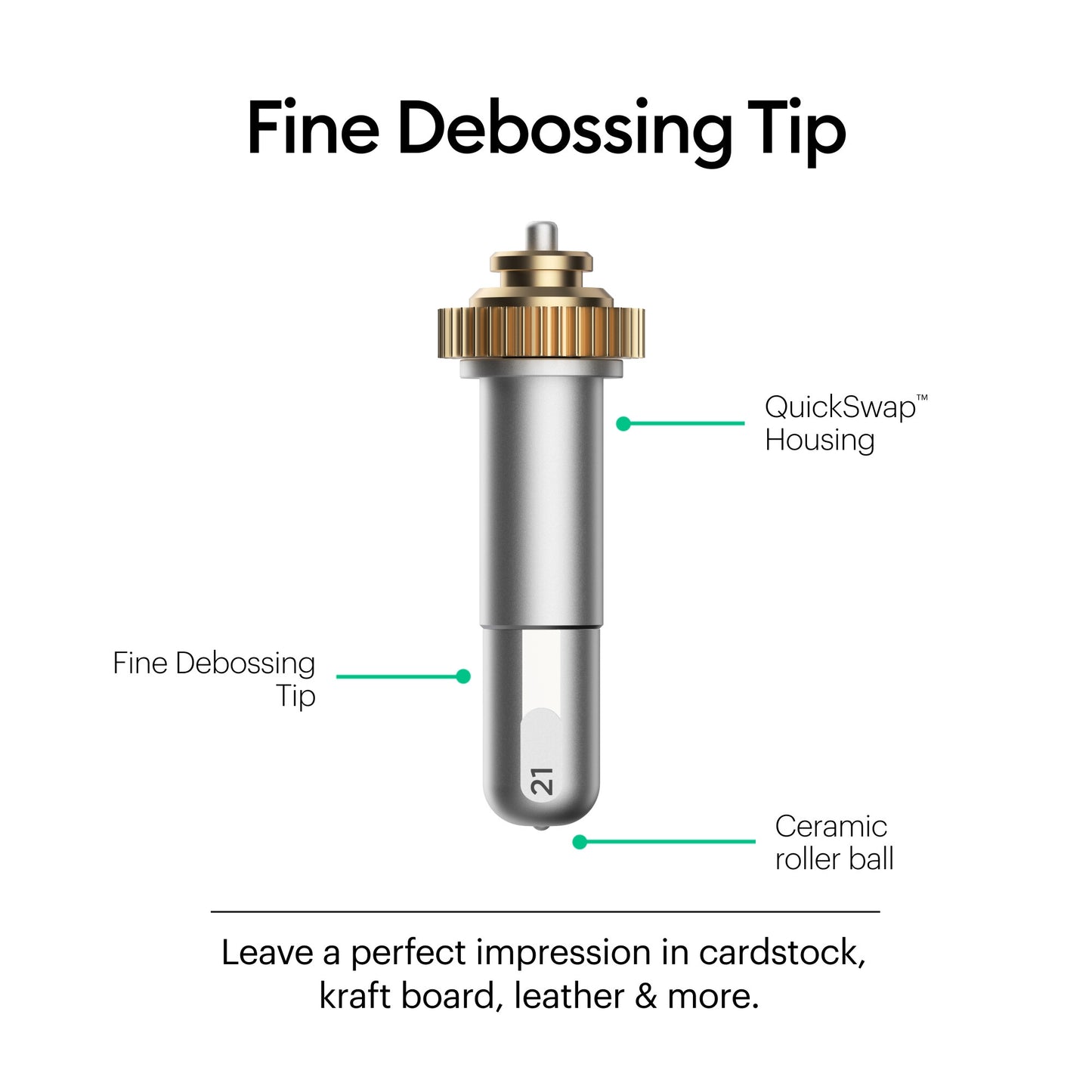 Cricut Fine Debossing Tip + QuickSwap Housing