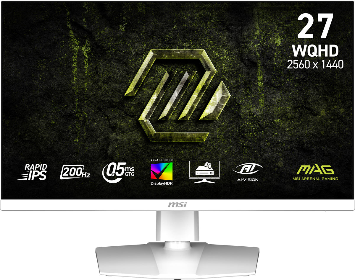 MSI MAG 274QRFW E20 computer monitor 68.6 cm (27") 2560 x 1440 pixels Wide Quad HD LCD White