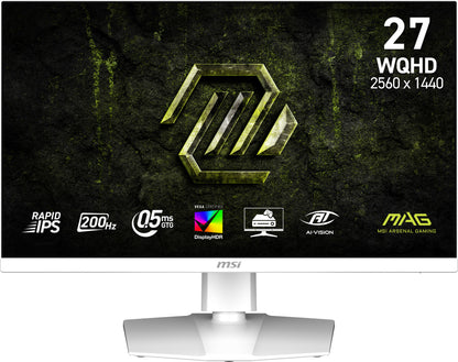MSI MAG 274QRFW E20 computer monitor 68.6 cm (27") 2560 x 1440 pixels Wide Quad HD LCD White
