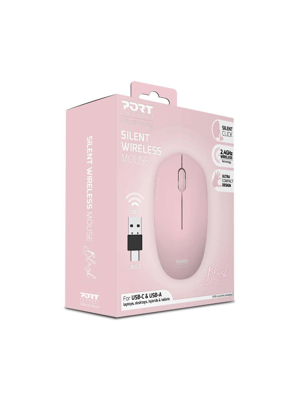 Port Designs 900541 mouse Office Ambidextrous RF Wireless Optical 1600 DPI