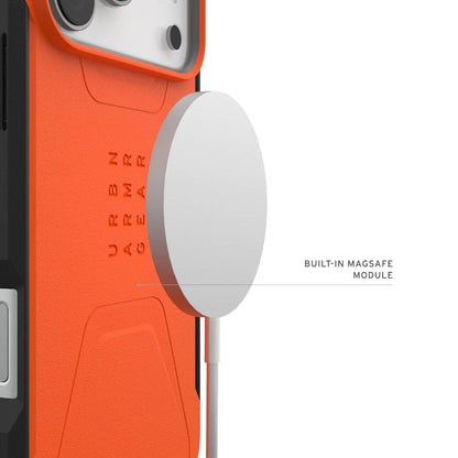 Urban Armor Gear Civilian mobile phone case 17.5 cm (6.9") Cover Orange