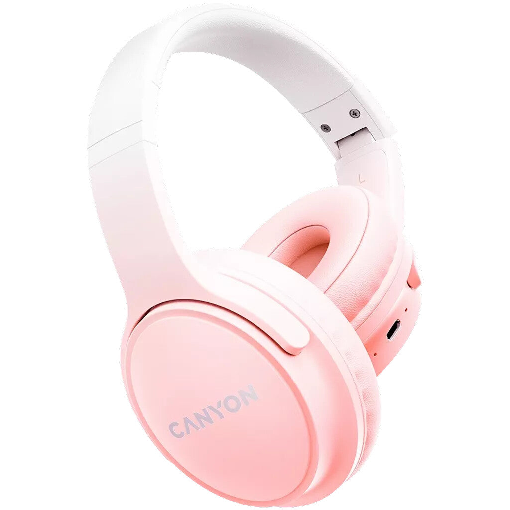 Canyon OnRiff 4 Headset Wireless Head-band Calls/Music/Sport/Everyday USB Type-C Bluetooth Pink