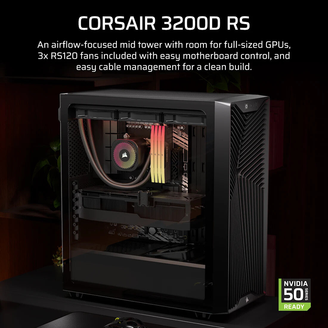 Corsair 3200D RS Midi Tower Grey