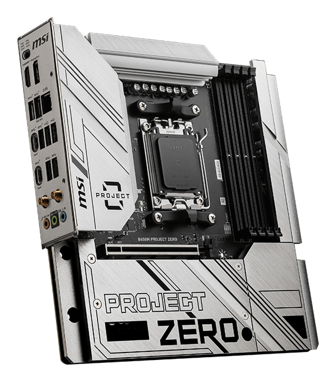MSI B650M PROJECT ZERO motherboard AMD B650 Socket AM5 micro ATX