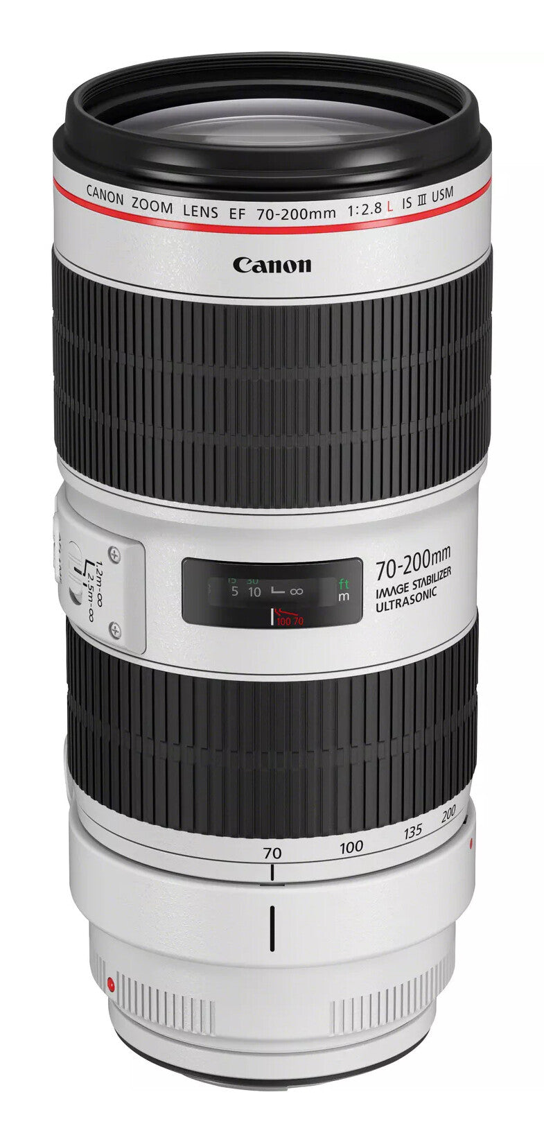 Canon EF 70-200 mm F/2.8L IS III USM Camera Lenses, Black/White