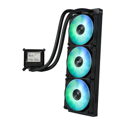 ASUS MAX GAMING LC 360 ARGB LCD Processor All-in-one liquid cooler 12 cm Black